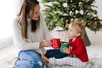 Pearhead Holiday Mug Set, Here for the Cocoa & Tis the Season, Set of 2 - Image 3