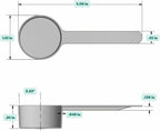 1.5 Tablespoon Long Handle Plastic Measuring Spoon - Image 2