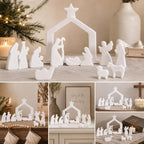 Ceramic 12Pcs Nativity Scene Set Figurine - Image 6