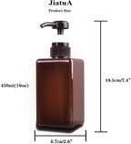Pump Bottle, Refillable Plastic Empty Lotion Soap Dispenser Liquid Container - Image 6