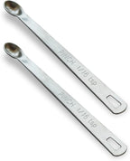 2PCS 1/16 Teaspoon Single Tiny Measuring Spoon, Small Individual Stainless by BERYLER