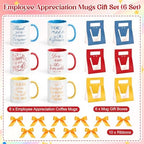 LemonRoad 6 Set Employee Appreciation Gifts 12 oz Thank You Mug and Mug Box - Image 2