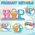 3Pcs Fall Decorations, Wooden Table Decor for Thanksgiving (Happy Easter) - Image 3