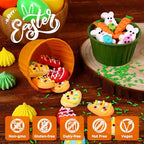 Edible Easter Cake Decorations for Cake Decorating, Carrot Cake Decorations, Bunny Cupcake Toppers for Easter Theme Cake, Macarons, Cookies, Waffles, Cakecircles - Image 4