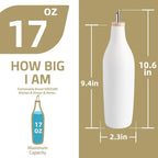 Sweejar Glossy Ceramic Olive Oil Dispenser Bottle - Image 5