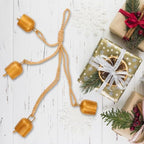 Christmas Bells for Decoration, Vintage Gold Bells with Jute Hanging Rope - Image 5