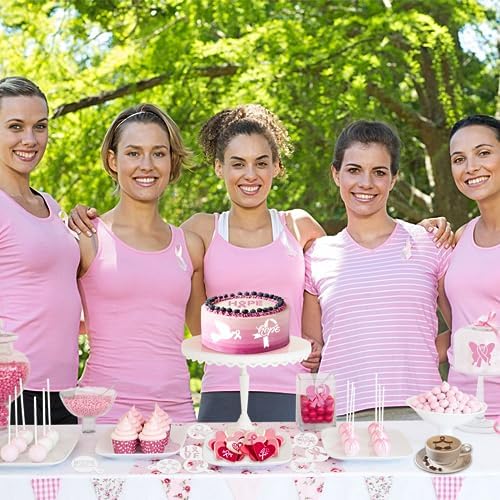 JULBEAR 36pcs Breast Cancer Awareness Cookie Stencils for Baking Party - Image 6