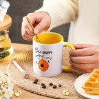 Didaey 6 Pcs Bee Mugs Gifts for Women 12 oz Ceramic Coffee Cup Gift Set - Image 6