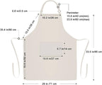 Jubatus 2 Pack 100% Cotton Aprons - Image 7