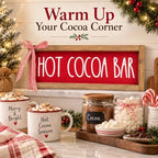 Christmas Hot Cocoa Bar Sign, Table, Shelf, Wall Decor for Indoor - Image 4