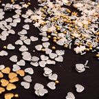 Confect Christmas Sprinkles | Grey, Gold & White Mix | Edible Star, Pearl & Flower Shaped Sprinkles | Elegant Holiday Cake & Cupcake Decorations- 5 Oz - Image 5