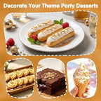 Edible Gold Sprinkles for Cake Decorating,Pearls Stars Rods Sugar Sprinkle - Image 5