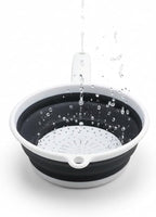 Handy Housewares 8" Round Space Saving Collapsible Silicone Kitchen Colander - Image 4