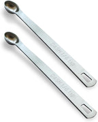 2PCS 1/8 Teaspoon Single Tiny Measuring Spoon, Small Individual Stainless Steel by BERYLER
