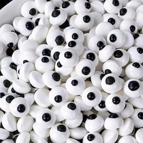 Sentovac 1cm Candy Eyeballs Eyes Edible Sugar Sprinkles Cookie Cake Cupcake Toppers Decorations Small Candy Eyes for Christmas Halloween Easter Cake Decorations Supplies - Image 2