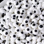 Sentovac 1cm Candy Eyeballs Eyes Edible Sugar Sprinkles Cookie Cake Cupcake Toppers Decorations Small Candy Eyes for Christmas Halloween Easter Cake Decorations Supplies - Image 2