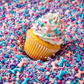 Manvscakes Sprinkles- Edible Cake and Cupcake Sprinkles with Assorted Shapes and Sizes for Parties, Blue pink and purple Mix for Cookies, Ice Cream, Cake and Cupcake Decorating, 4 oz (Mermaid) by Manvscakes