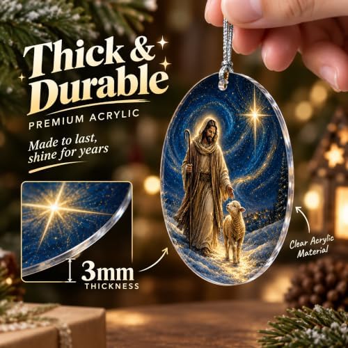 Jesus Ornament, Religious Gifts for Women, Christian Decor, Christian Home Decor, Nativity Ornament - Image 5