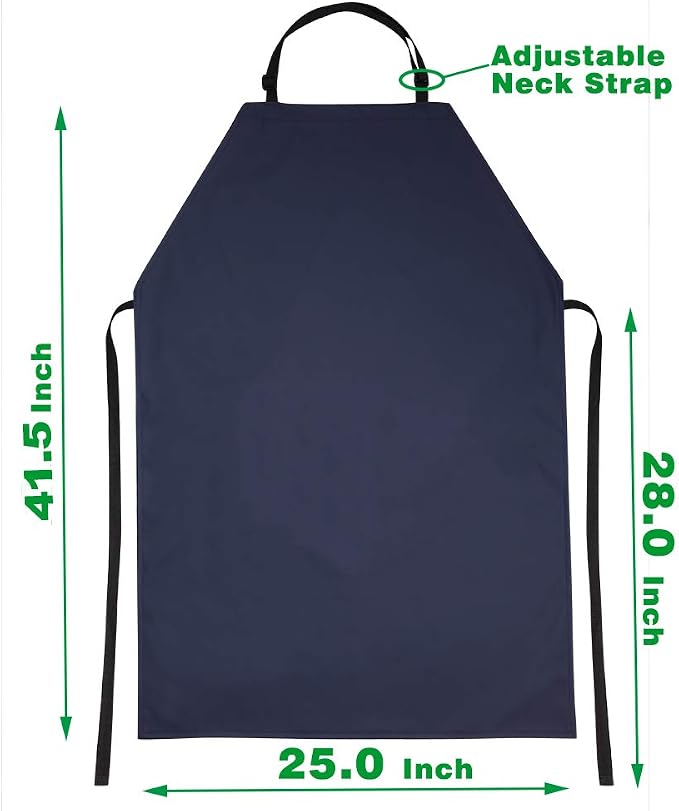 VWELL Waterproof PVC Apron, 41.5'' Long, Unisex Adult, Kitchen Cooking Work - Image 7