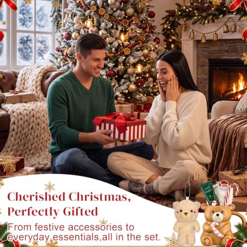 Newtay 7 Pcs Christmas Mug Gift Set Xmas Bear Ceramic Coffee Cup Decoration - Image 5