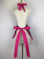 Hyzrz Cute Apron Retro Black Polka Dot Retro Ruffle Side Vintage Cooking Aprons - Image 5