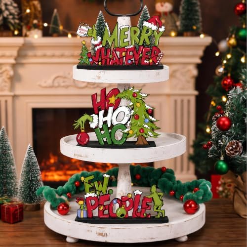 3 Pcs Christmas Table Decorations, Wooden Christmas Decor Indoor - Image 6