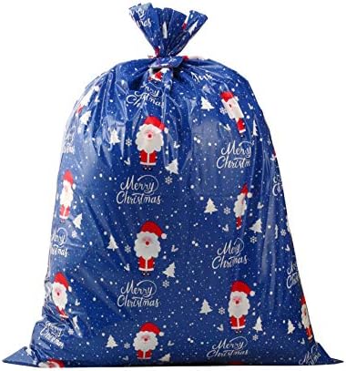 CCINEE Giant Christmas Gift Bags, Christmas Santa Claus Sacks for Oversized Gift Bag Jumbo Gift Bag(36"x44") with Tag Card and Tie String by CCINEE