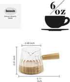 2Pcs Glass Measuring Cup, 6oz Creamer Pitcher - Image 2