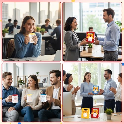 LemonRoad 12 Set Employee Appreciation Gift 12 oz Thank You Mug and Mug Box - Image 7