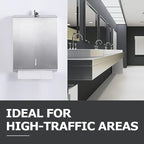 2 Packs Paper Towel Dispenser Wall Mount Commercial, Touchless Hand Towel - Image 7