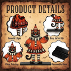 3 Pcs Halloween Decorations Indoor, Wooden Vintage Halloween Kitchen Decor - Image 4