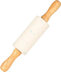 Mini Silicone Rolling Pin for Kids, Non-stick Surface Wood Handle, 9 Inch 1 by Honglida