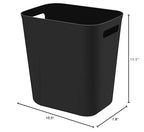 UUJOLY Plastic Small Trash Can Wastebasket, Garbage Container Basket - Image 7