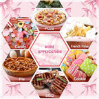 Marspark 100 Sheet Pink Bow Wax Paper for Sandwich Burgers 11.4 x 11 Inches - Image 6