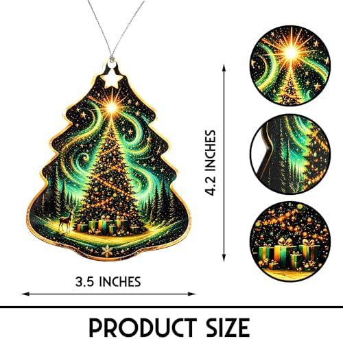 Christmas Decorations - Christmas Ornaments - 250 Anniversary USA Merchandise - Christmas Ornament 2026 - Stocking Stuffers - Gifts for Family Coworker car Hanging Accessories (Christmastree) - Image 3