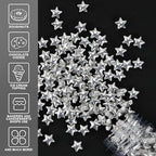 Sliver Star Sprinkles, 10MM Edible Candy Stars for Cake Decorating, Cupcakes, Cookies & Desserts, 4.2 oz Metallic Silver Sprinkles for 4th of July , Christmas, Wedding, Birthday, Holiday Baking Baby Shower - Image 5