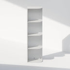 Furinno Reed Corner Shelf, 4-Tier Corner Bookshelf, Book Shelf, Corner Shelves - Image 5