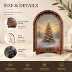 Christmas Tree Arched Table Sign, Rustic Winter Farmhouse Decor - Image 2