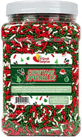 Christmas Sprinkles Bulk - 2.2 LB - Xmas Tree Jimmies by AGreatSurprise