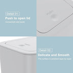 3 Pack 10 Liter / 2.6 Gallon Bathroom Trash Can, Small Trash Can - Image 6