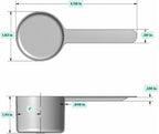 53 mL Long Handle Plastic Measuring Scoop - Image 2