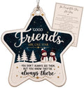 Best Friend Christmas Ornament, Friendship Ornament with Inspirational Quote, Friends Ornament for Christmas Tree, for Friends Women, Friendship Keepsake by Rusaten