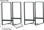 2 Pack Large Plate Holders Organizers Upright Cabinet Dish Drying Racks Metal - Image 8
