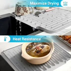 Foldable Silicone Dish Drying Mat - Image 4