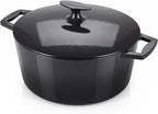 Nuwave 6QT LUX Healthy Enameled Cast Iron Dutch Oven Pot by NuWave