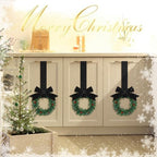 Retrowavy 12 Pcs Small Christmas Kitchen Cabinet Wreaths with Ribbon - Image 3
