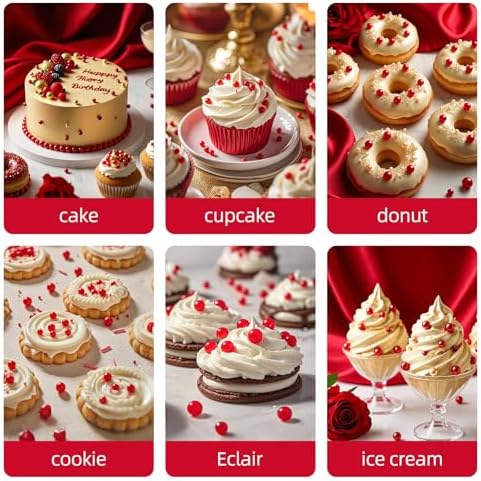 Edible Red Pearl Sprinkles,130g,Edible Pearl Sugar Sprinkles,Baking Edible Cake Decorations,Cupcake Toppers,Cookie Decorating,Donuts Ice Cream Toppings,Wedding Birthday Party Supplies - Image 5