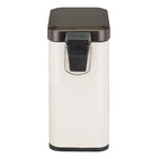 mDesign Small Modern 1.3 Gallon Rectangle Metal Lidded Step Trash Can, Compact - Image 6