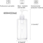 Pump Bottle, Refillable Plastic Empty Lotion Soap Dispenser Liquid Container - Image 4
