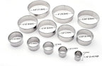 12 Piece Round Cookie Cutters Set, Donut Cutter Set, Stainless Steel Circle - Image 4